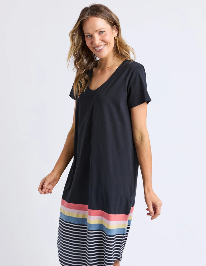 Terra Tee Dress Washed Black