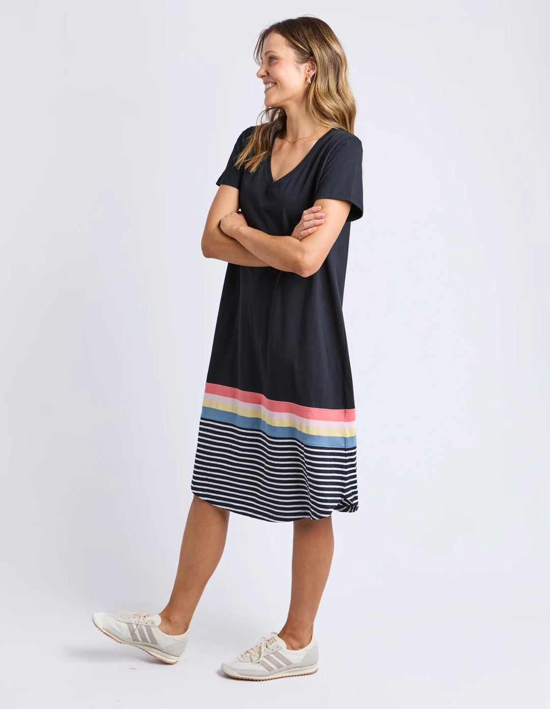 Terra Tee Dress Washed Black