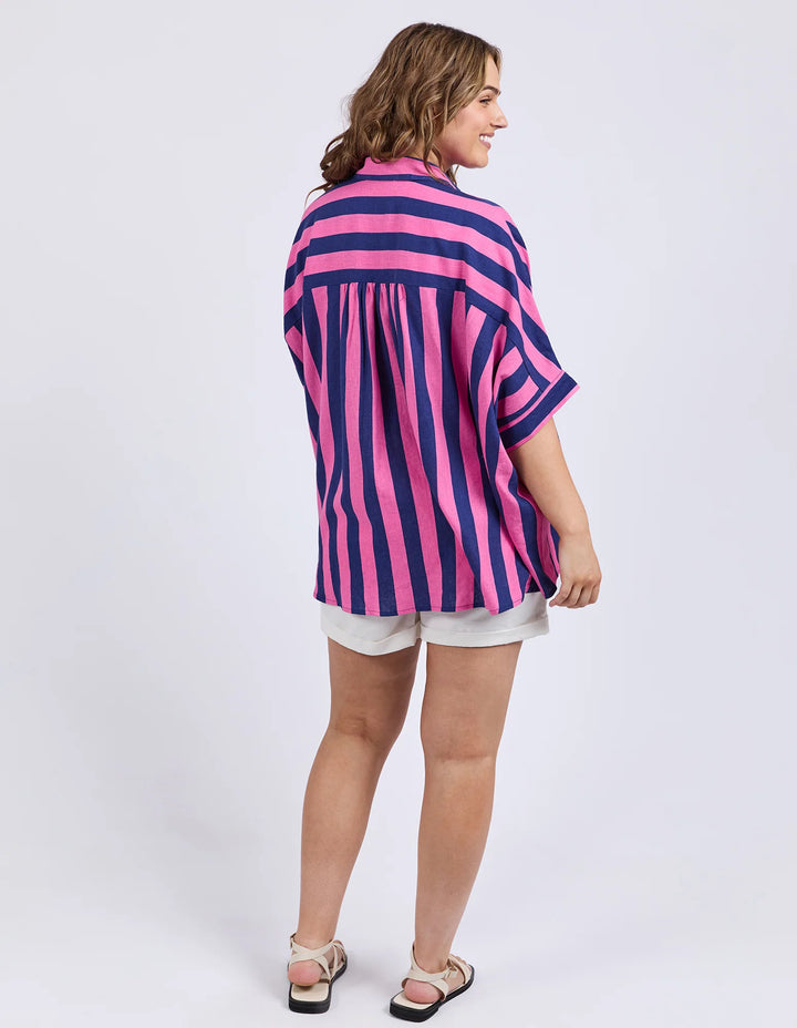 Elm Palermo Stripe Shirt - Pink & Blue