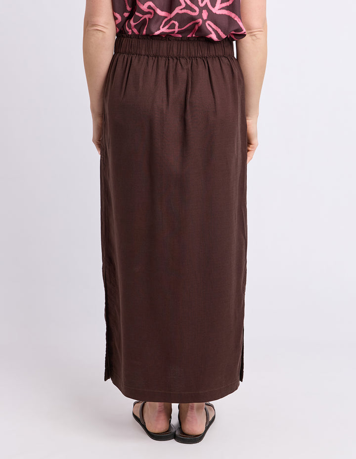 Mila Utility Skirt - Chocolate