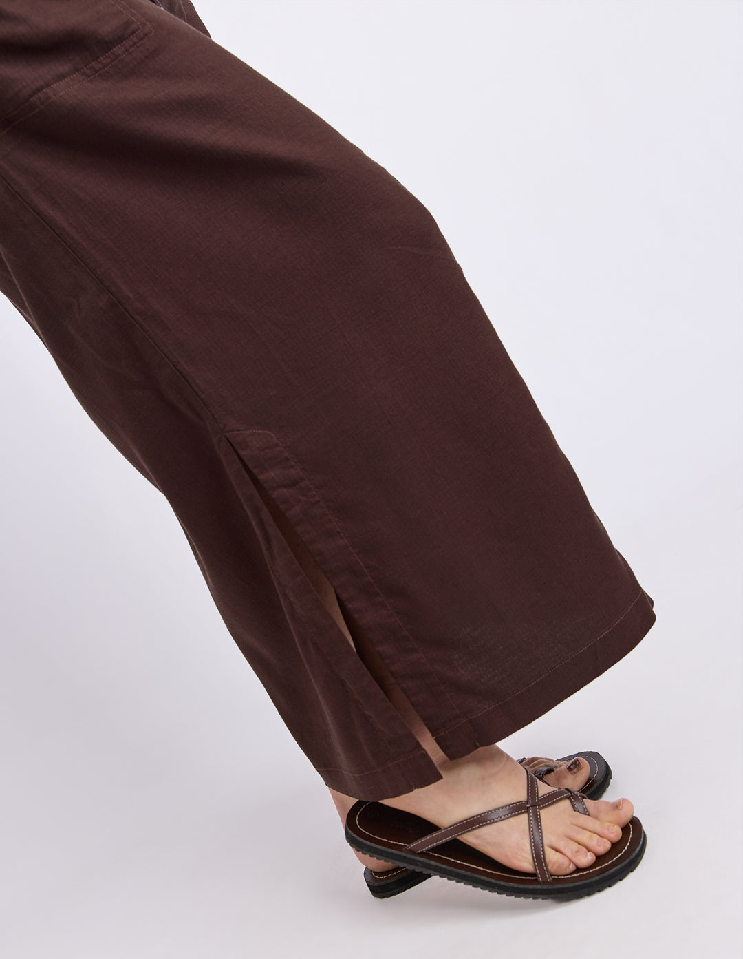 Mila Utility Skirt - Chocolate