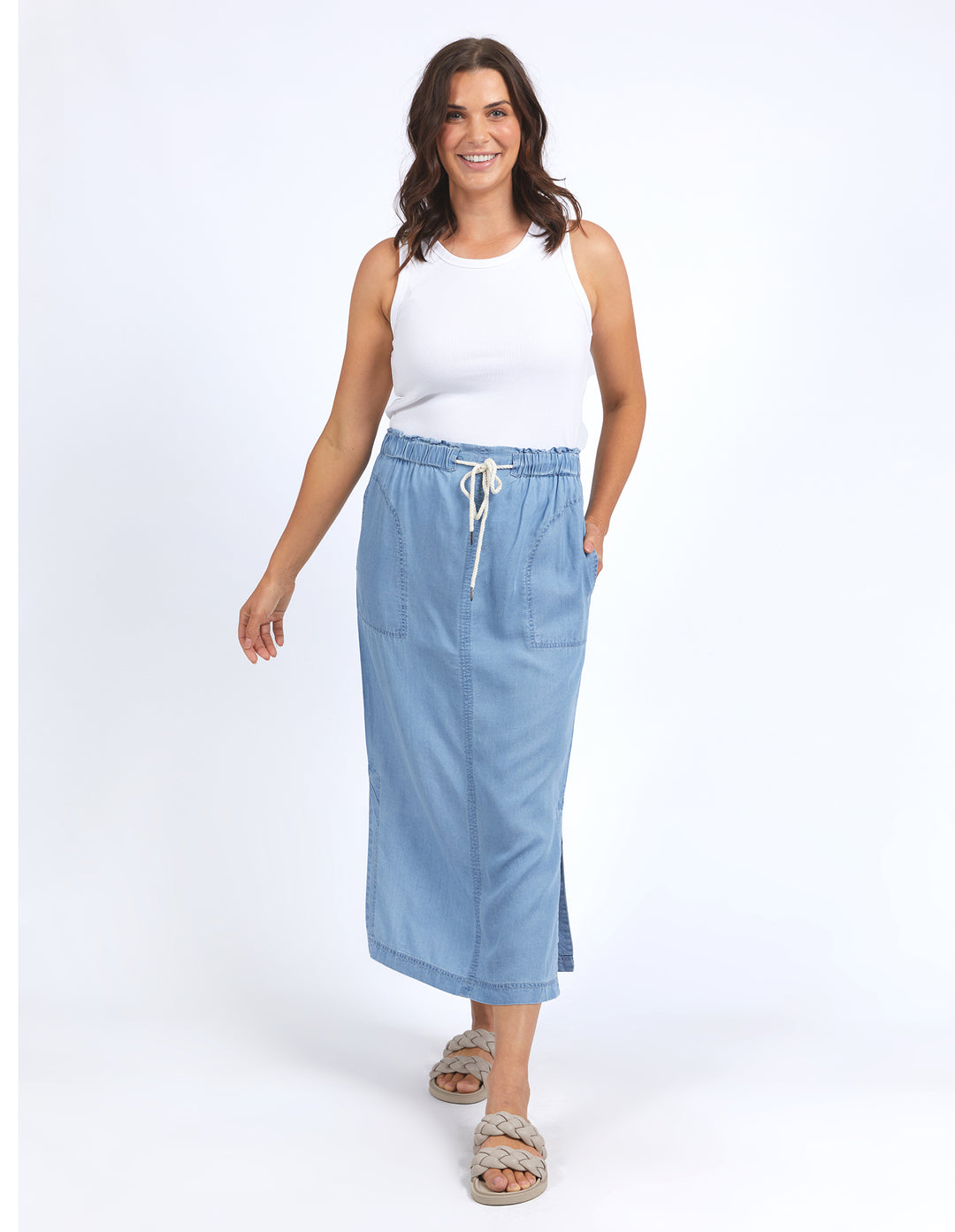 Penny Utility Skirt | Mid Blue Wash Penny Utility Skirt | Mid Blue Wash