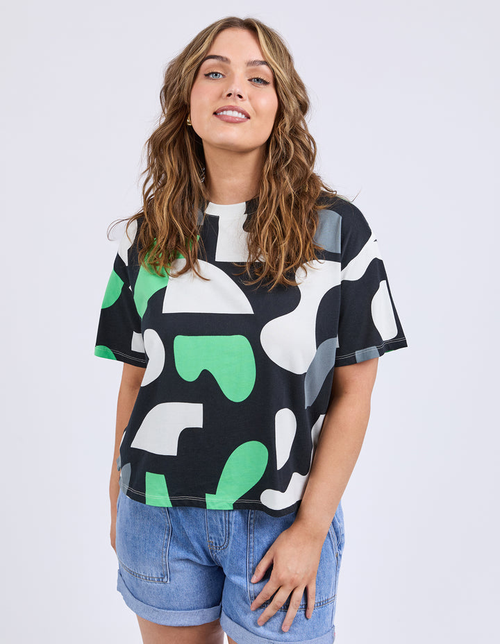 Elm Stijl Tee - Abstract Yardage
