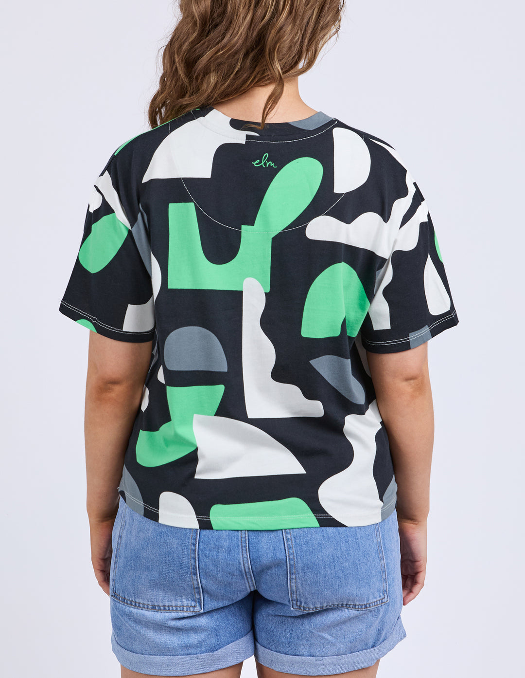Elm Stijl Tee - Abstract Yardage