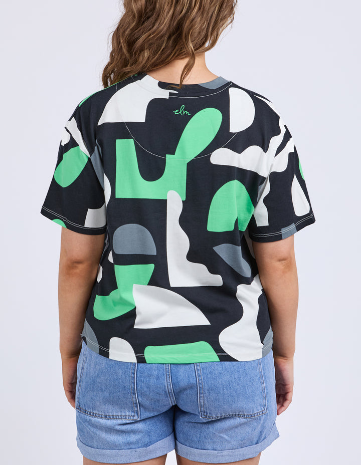 Elm Stijl Tee - Abstract Yardage