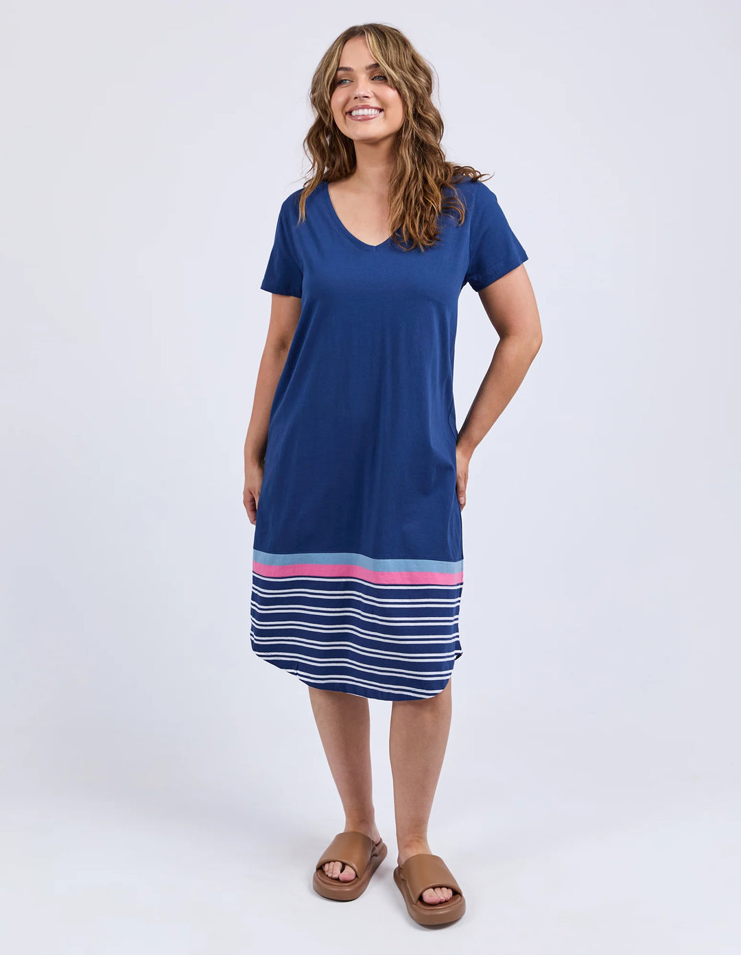 Elm Sylvia Tee Dress -Blue Depths