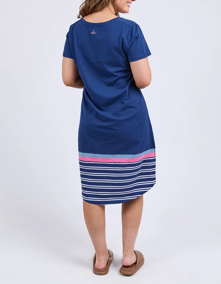 Elm Sylvia Tee Dress -Blue Depths