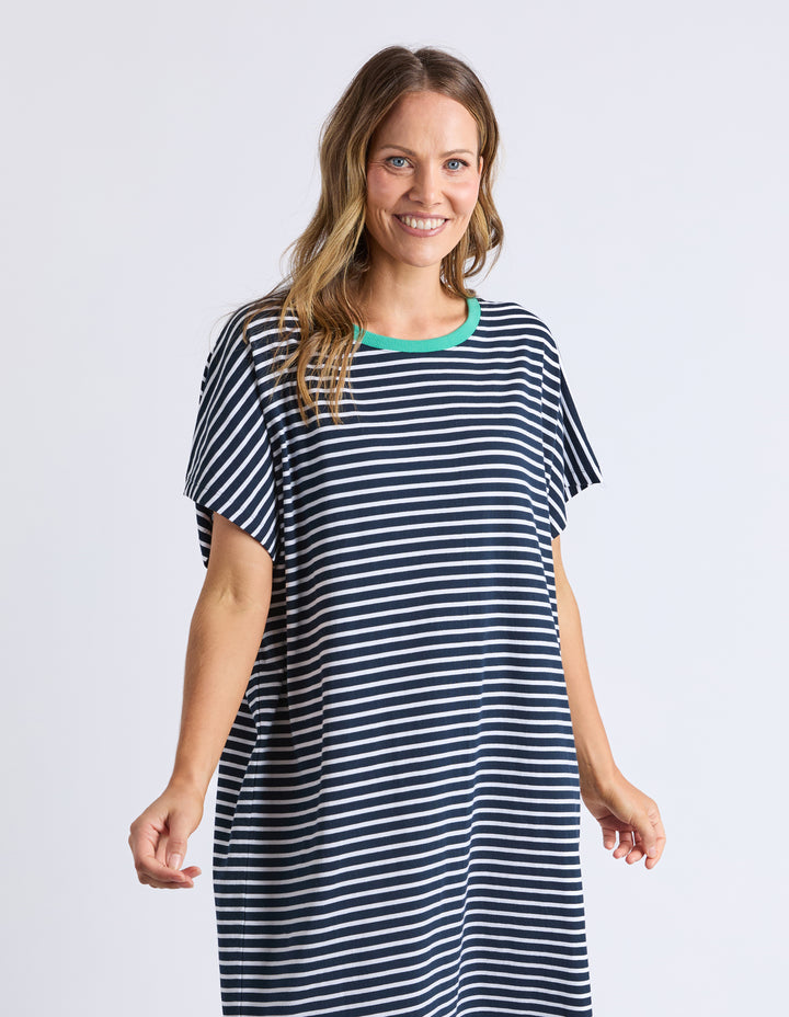 Elm Sabrina Dress Navy