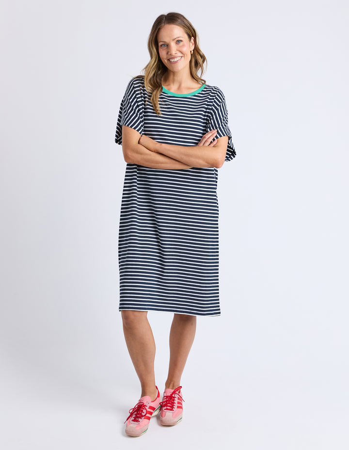 Elm Sabrina Dress Navy