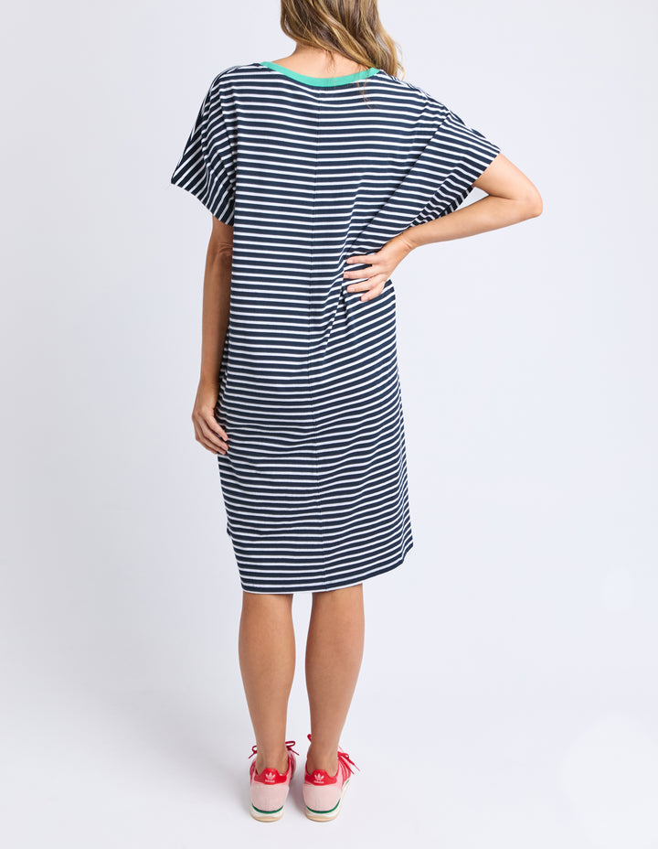 Elm Sabrina Dress Navy