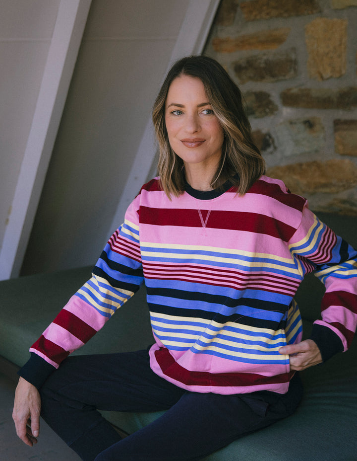 Elm Alva Stripe Crew