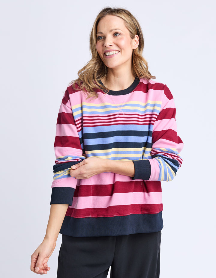 Elm Alva Stripe Crew