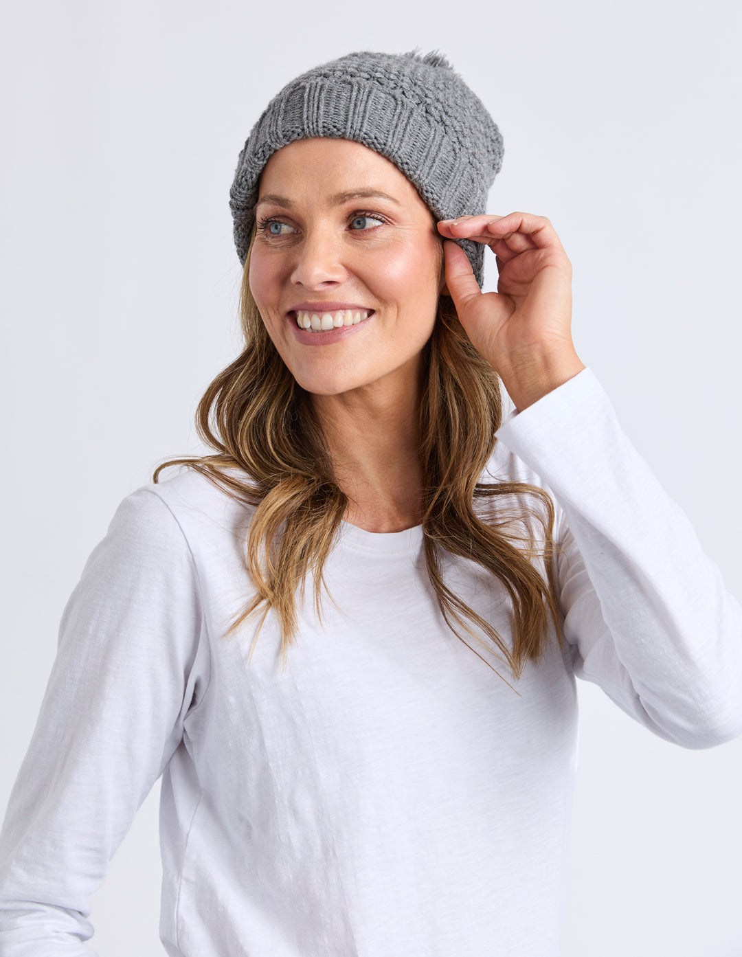 Berry Beanie Grey Marle