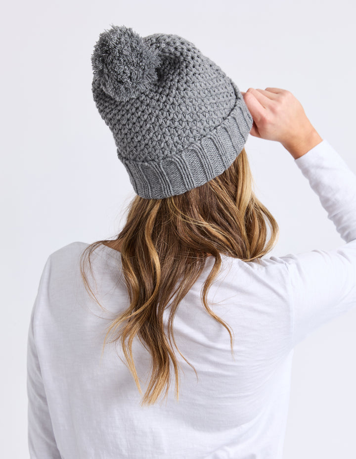 Berry Beanie Grey Marle