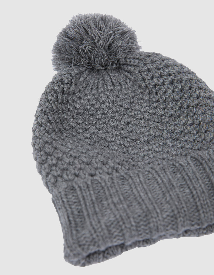 Berry Beanie Grey Marle