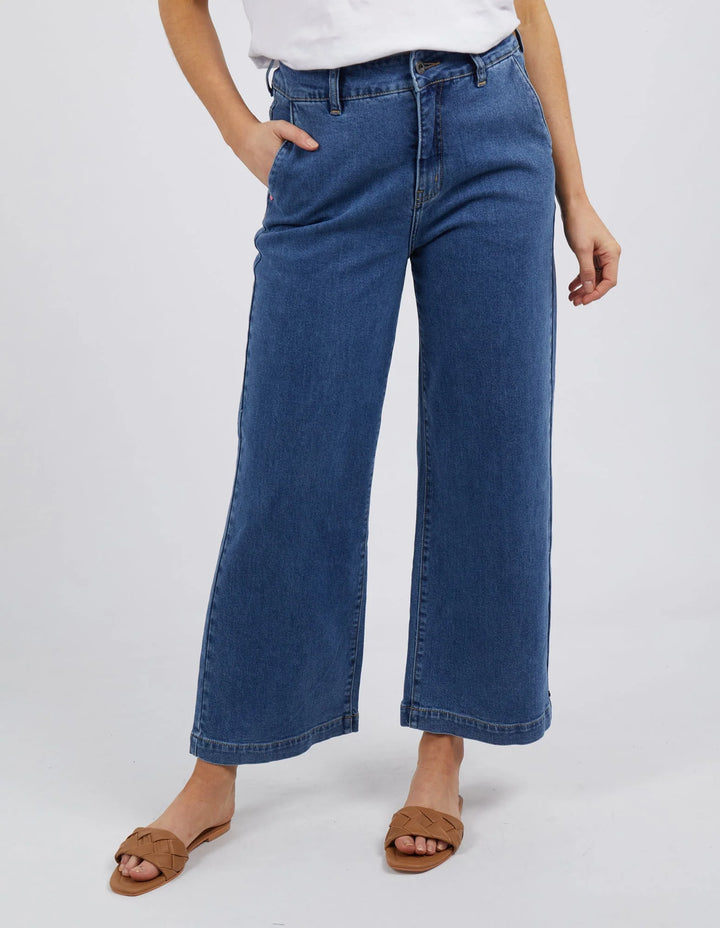 Izzy Wide Leg Jean -Dark Blue