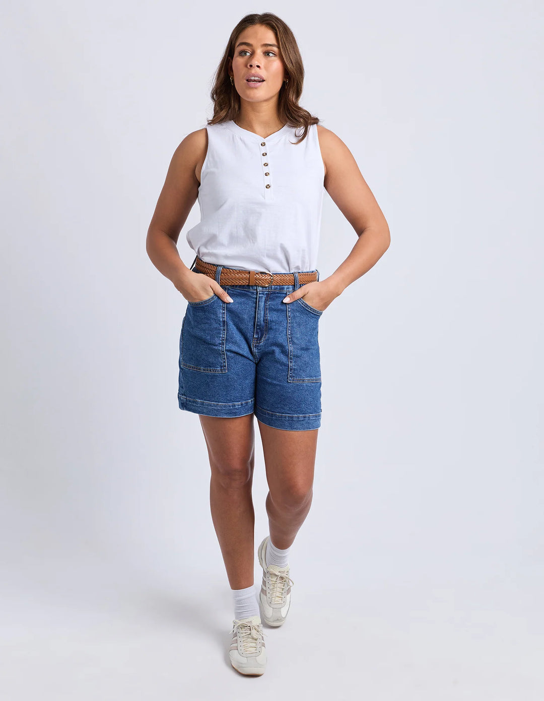 Elm Atlas Denim Short - Dark Blue Wash