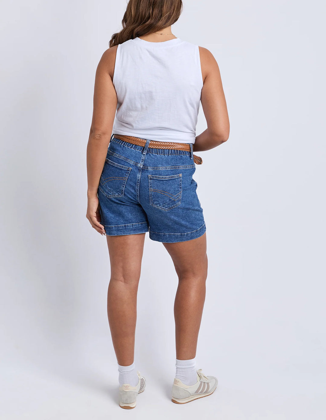 Elm Atlas Denim Short - Dark Blue Wash