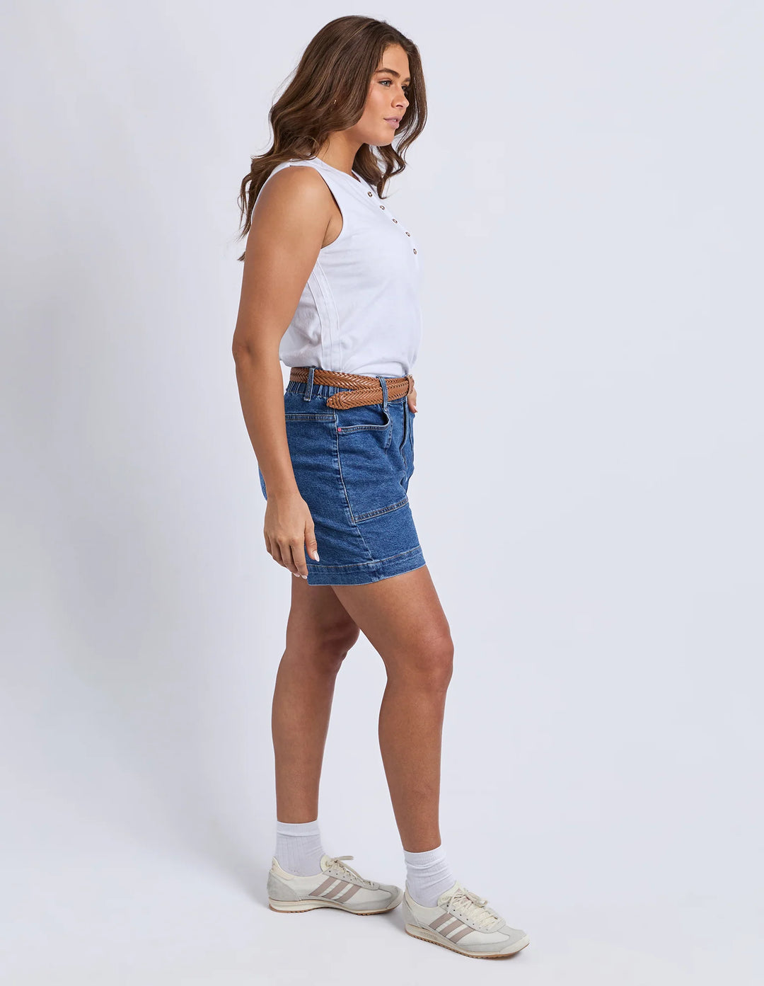 Elm Atlas Denim Short - Dark Blue Wash