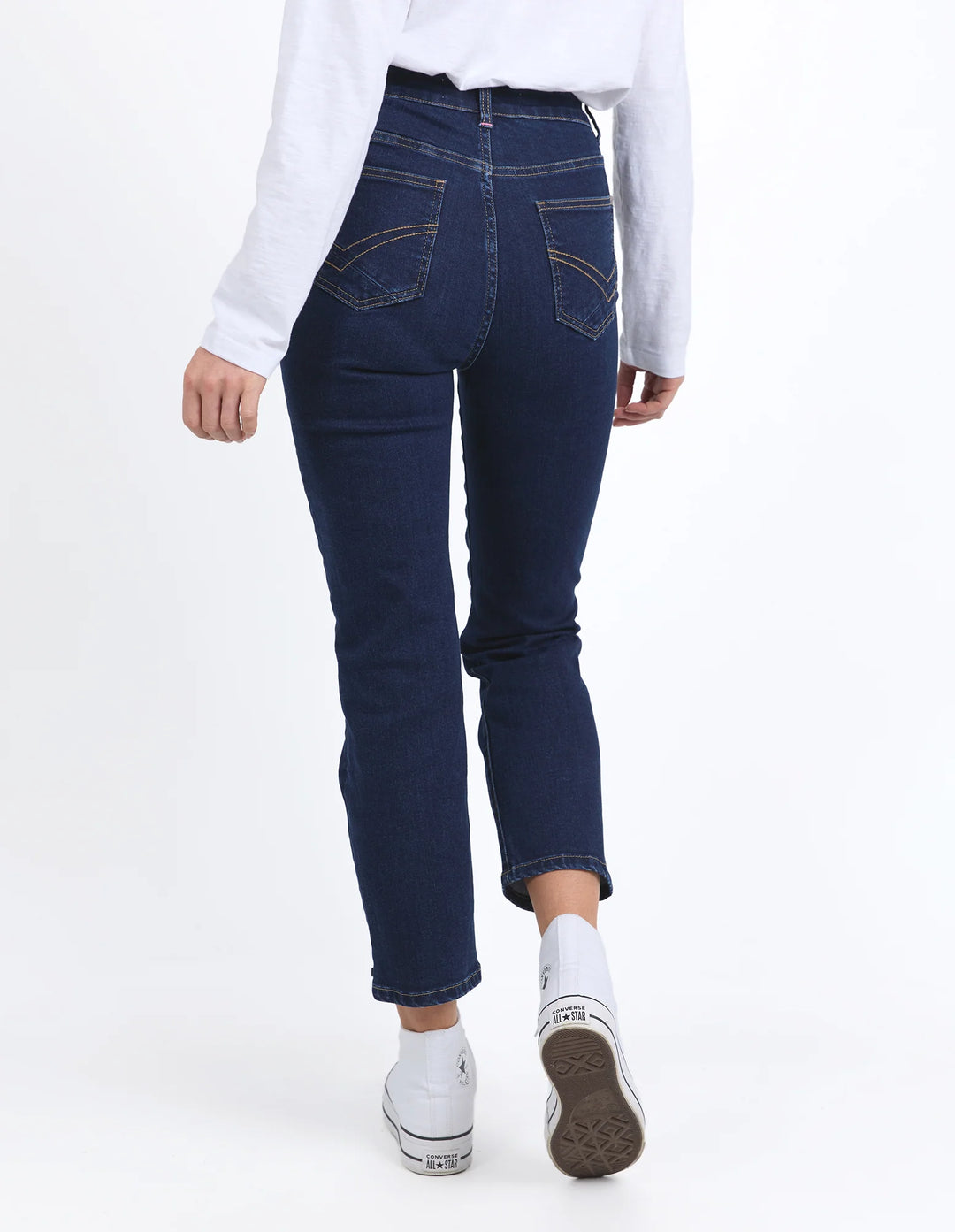 Elm Ada Straight Leg Jean - Dark Blue Wash