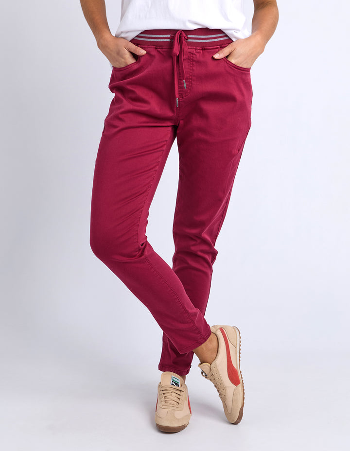 Elm Margo Jogger - Maroon