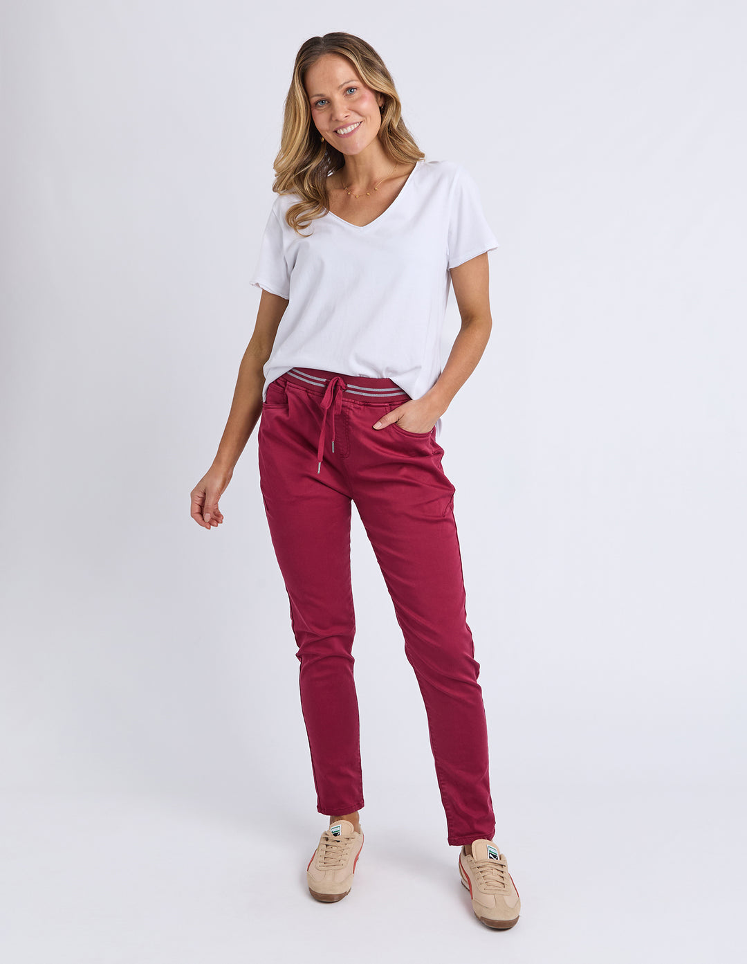 Elm Margo Jogger - Maroon