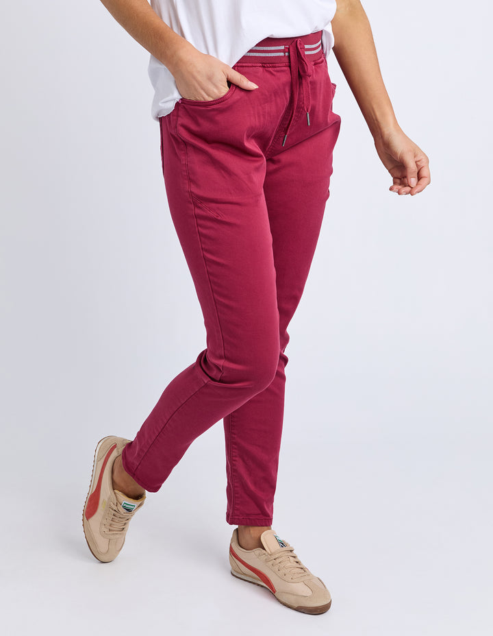 Elm Margo Jogger - Maroon