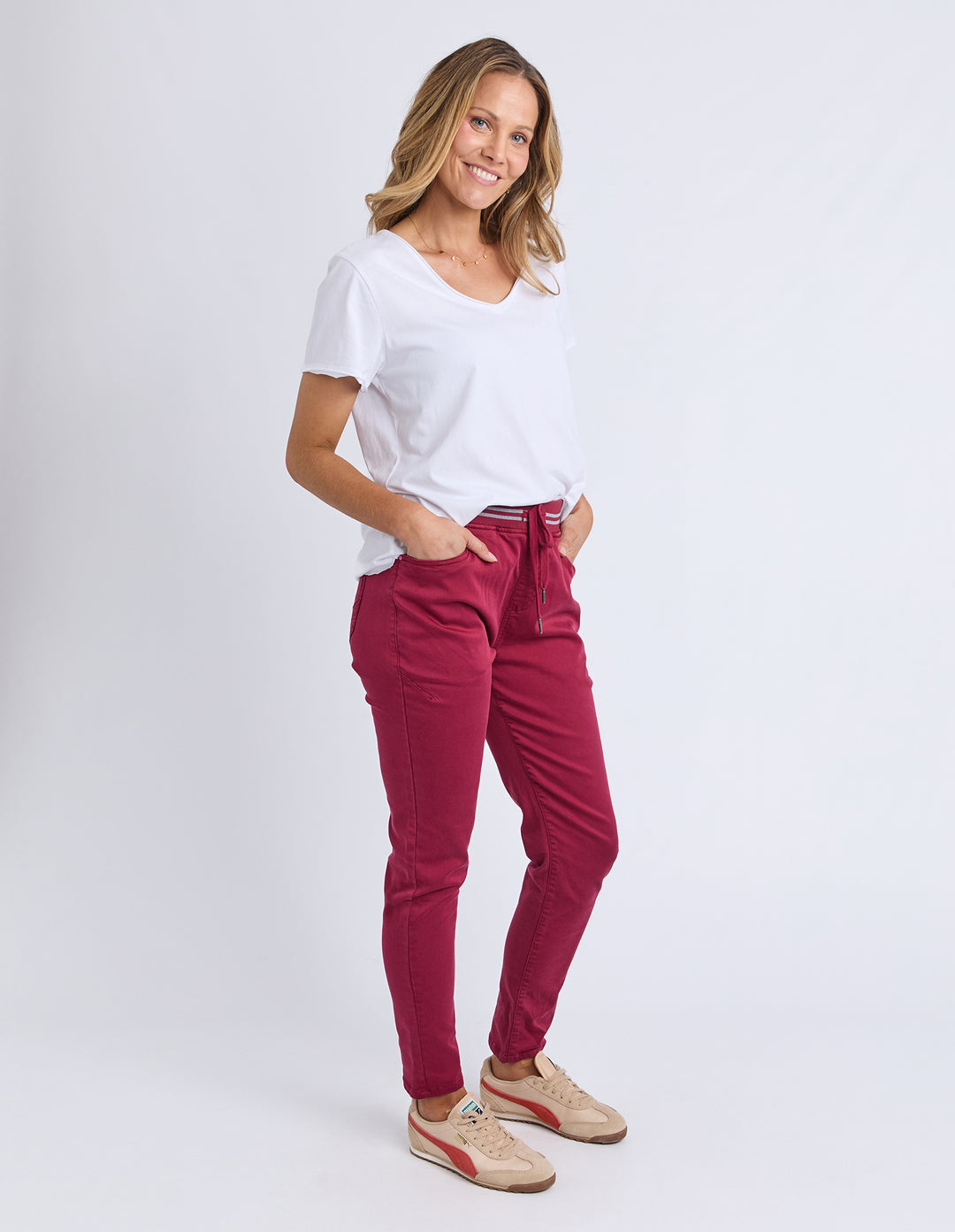 Elm Margo Jogger - Maroon