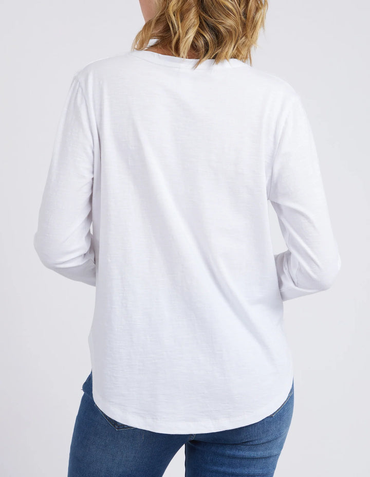 Elm Everyday Long Sleeve Tee - White