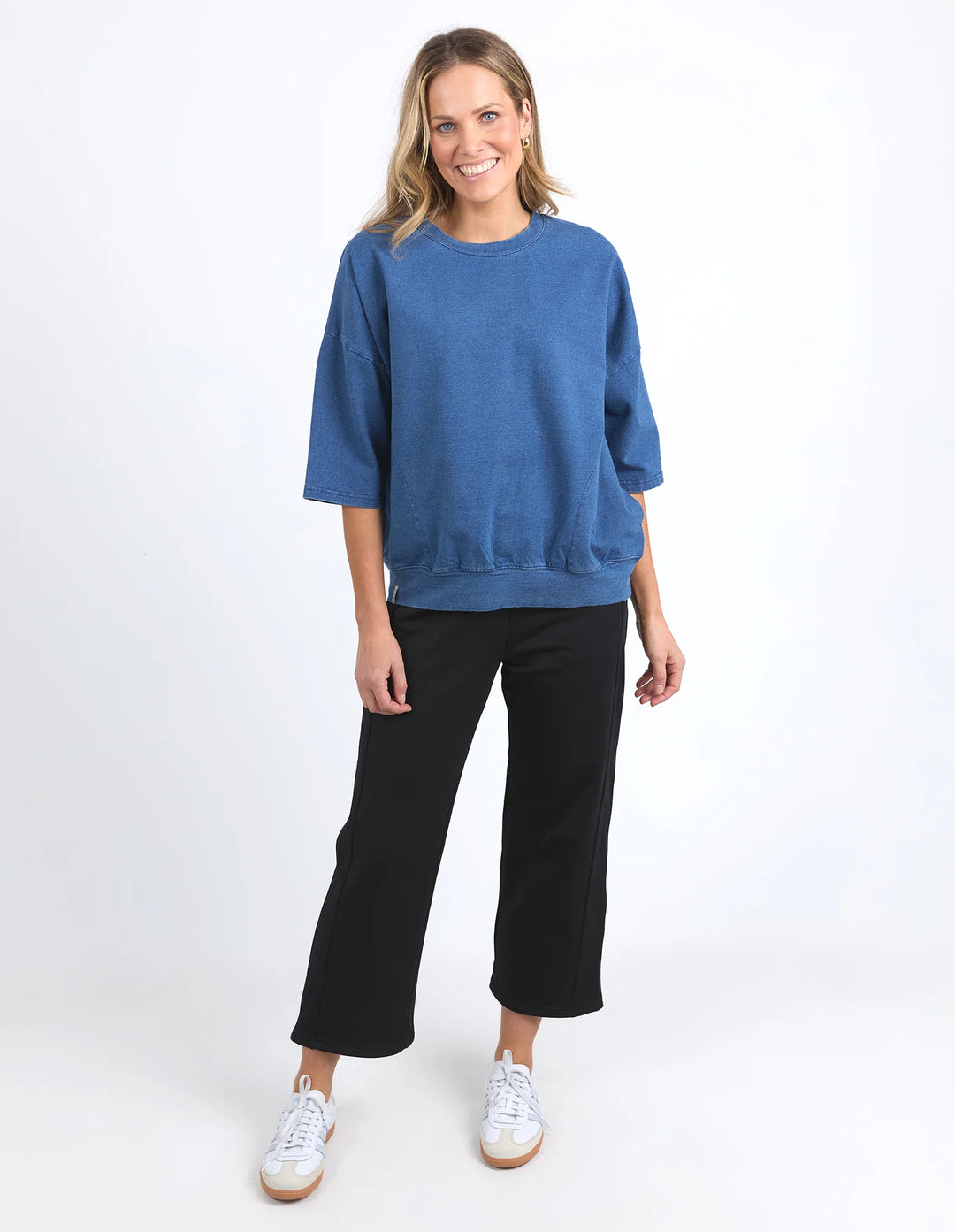 Elm  Mazie Sweat -  Denim Look