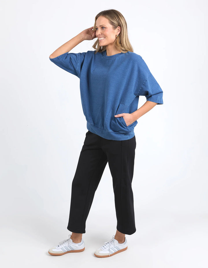 Elm  Mazie Sweat -  Denim Look