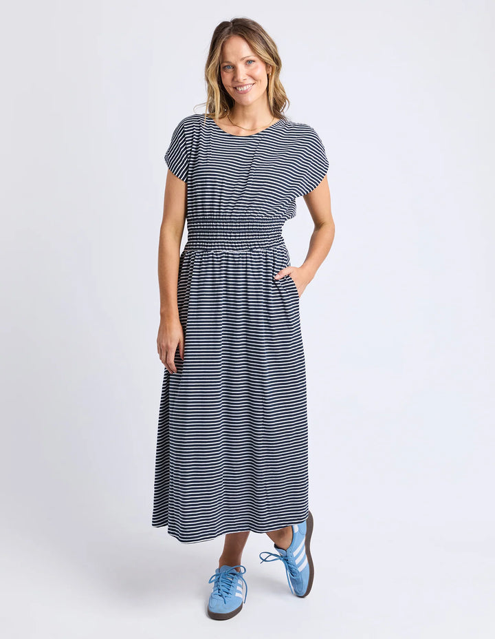Elm Nelle Dress - Navy & White