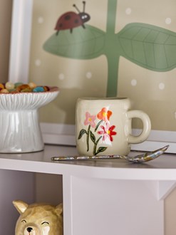 BLOOMINGVILLE-Millie Cup, White, Stoneware