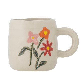 BLOOMINGVILLE-Millie Cup, White, Stoneware