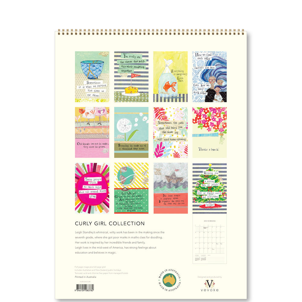 2026 Medium Calendar-Curly Girl