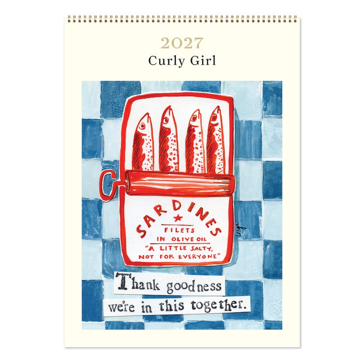 2027 Medium Calendar-Curly Girl