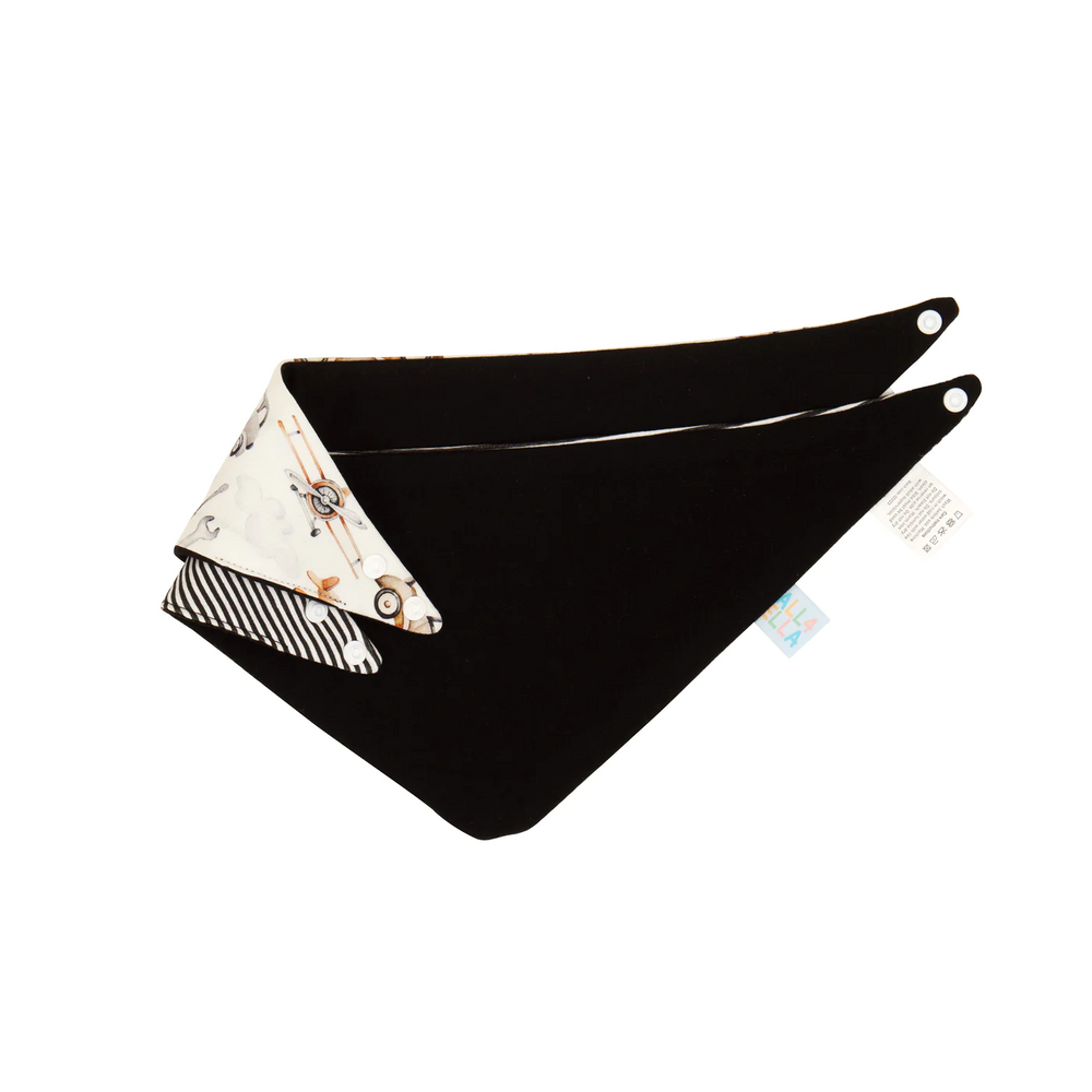All4Ella Bandana Bibs 2pk - Lined Vehicle