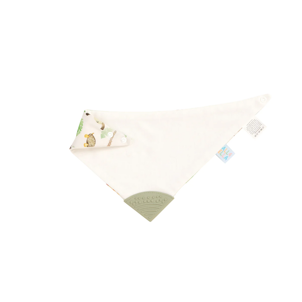 All4Ella Reversible Teether Bib - Jungle