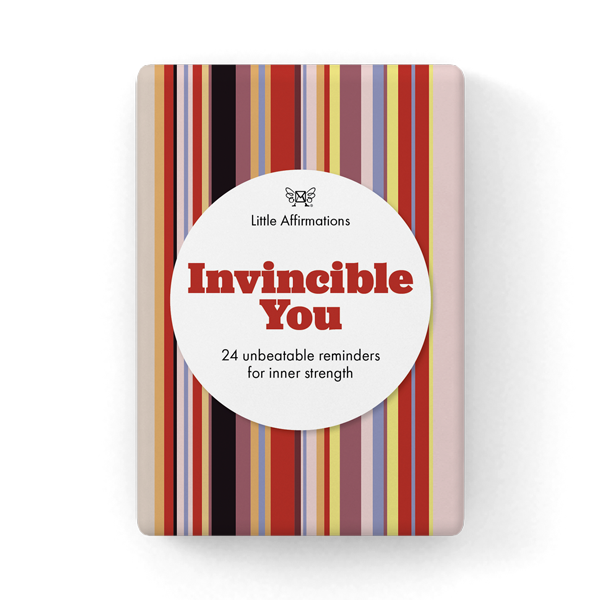 Invincible You | 24 affirmations cards + stand