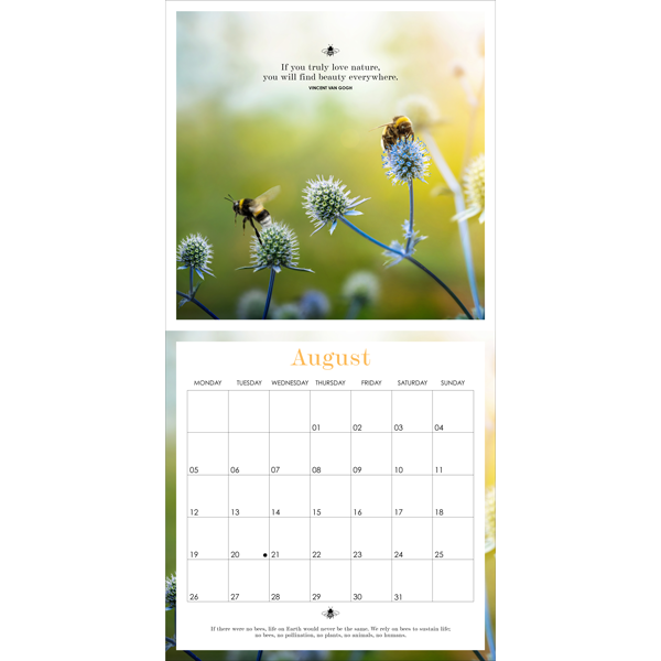 Affirmations 2024 Bee Wall Calendar