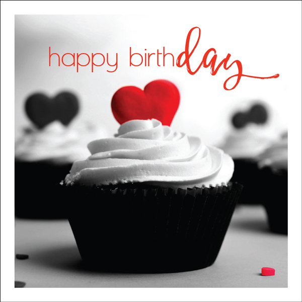 Happy Birthday Cupcake Mini Greeting Card