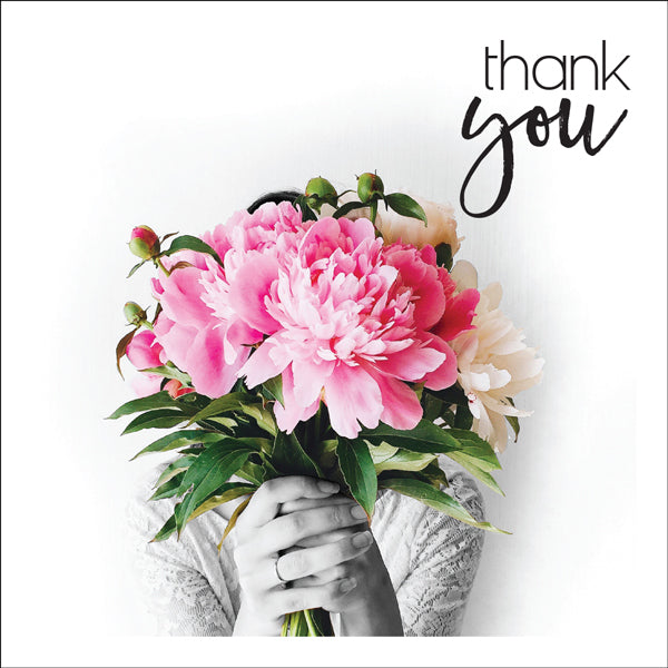 Thank You Flowers Mini Greeting Card