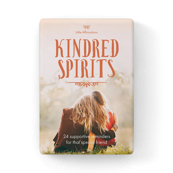 Kindred Spirits - 24 affirmations cards + stand