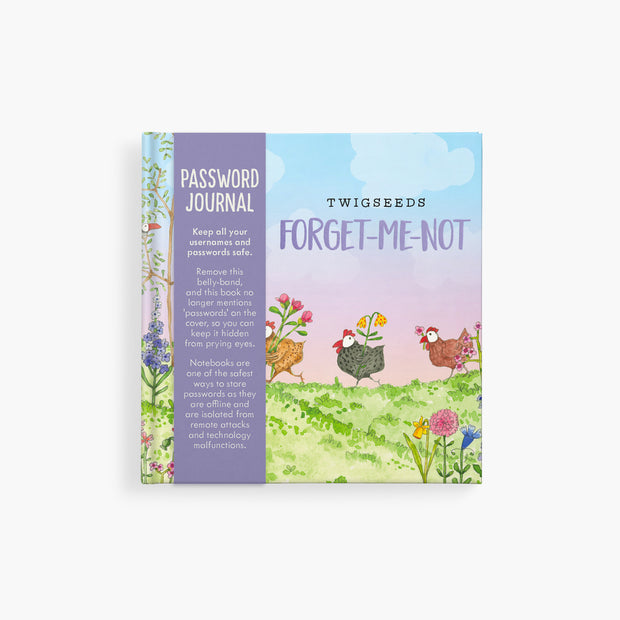 Forget-Me-Knot Password Journal - Twigseeds