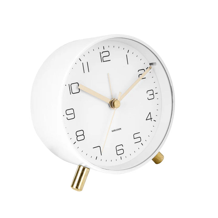 Karlsson Lofty Alarm Clock - White