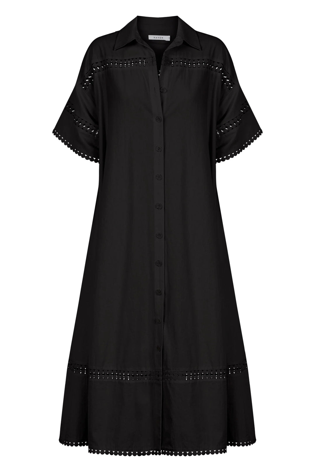 Adelfia Shirt Dress - Domino