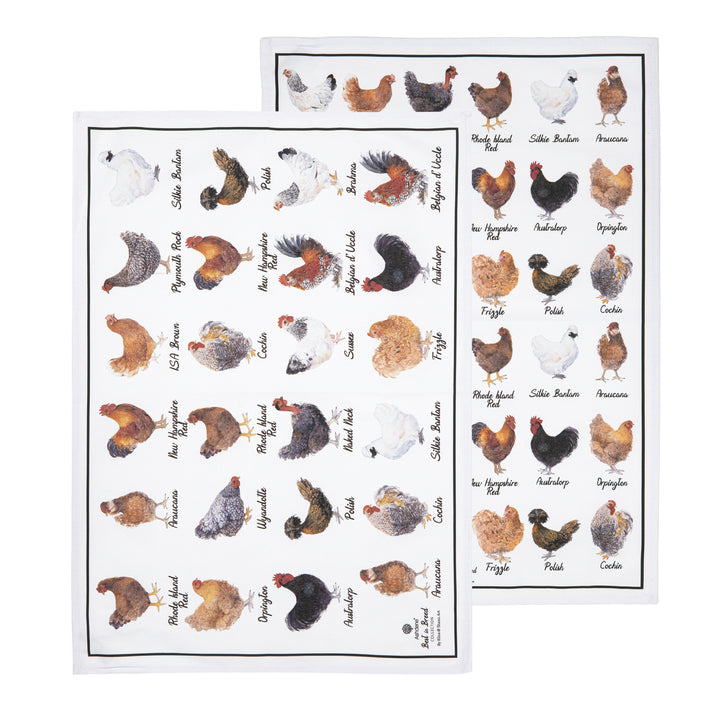Ashdene Best in Breed - Chickens 2pk Tea Towels