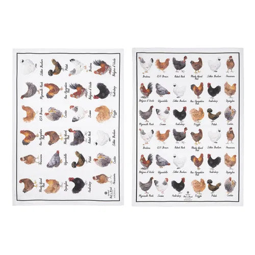 Ashdene Best in Breed - Chickens 2pk Tea Towels