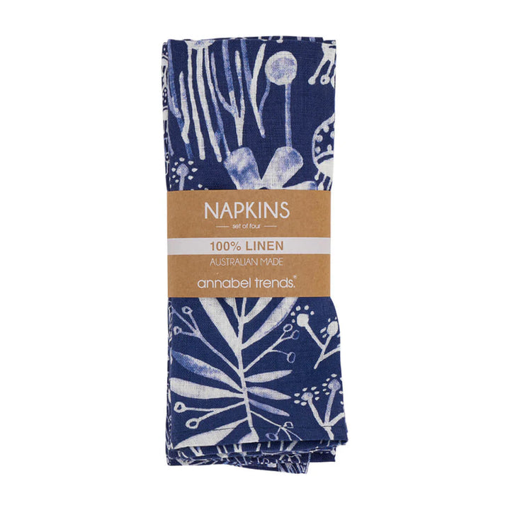 Linen Napkin - Navy Natives