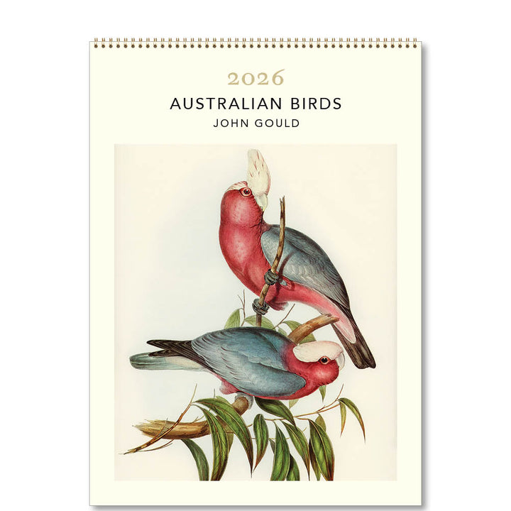 2026  Medium Calendar-Australian Birds-John Gould